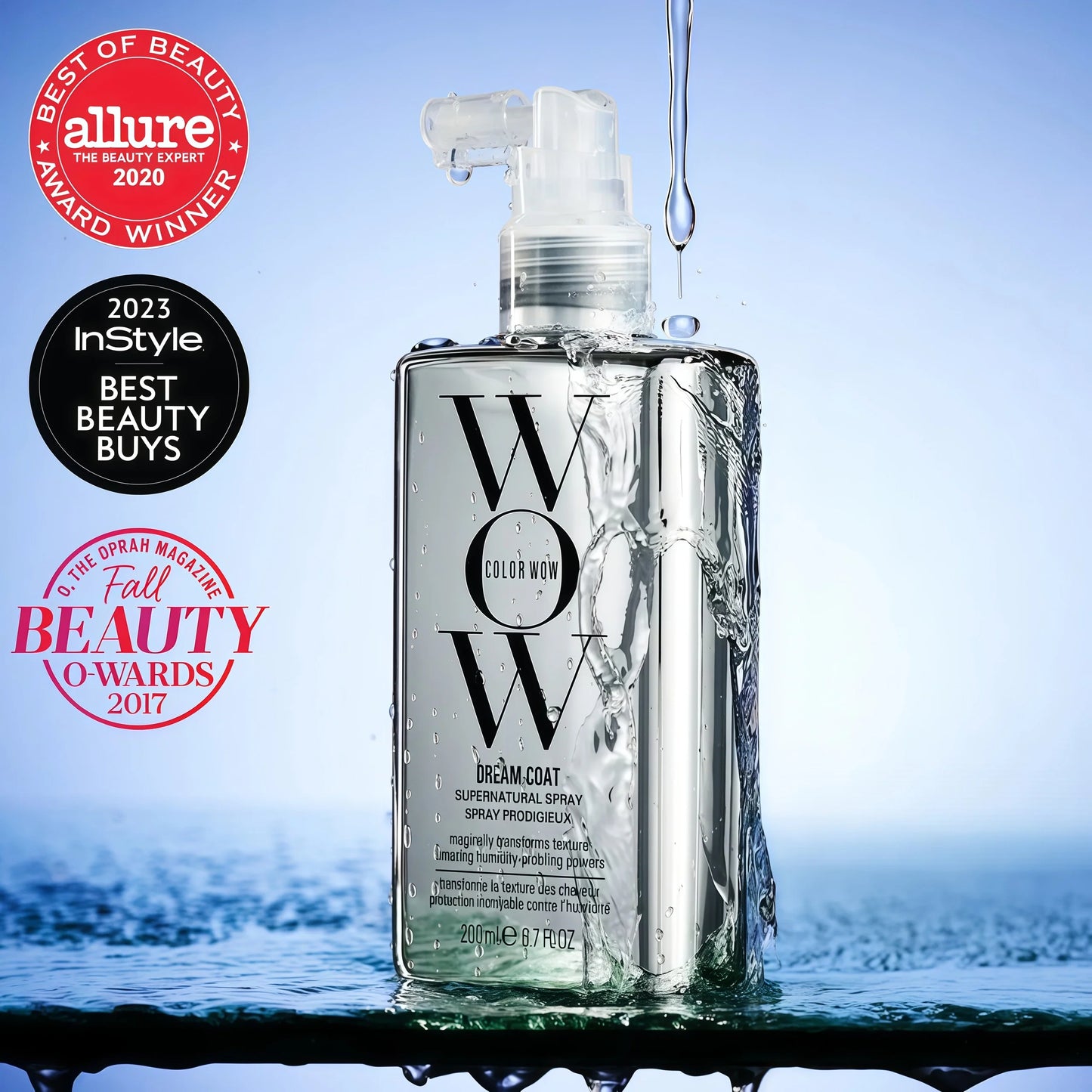 COLOR WOW Dream Coat Supernatural Spray – Keep Your Hair Frizz-Free and Shiny No Matter the Weather with Award-Winning Anti-Humidity Treatment